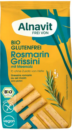 Alimente - Grisine cu rozmarin fara gluten, bio, 100g Alnavit                                                  