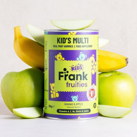 Sanatate si bunastare - Kid’s Multi – Jeleuri din fructe (Mar, Banane) si Vitaminele A, E, B, Biotina si Iod - 150g (60 Jeleuri