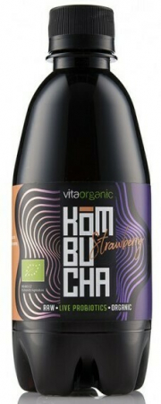 Imunitate - Kombucha cu capsuni bio 330 ml Vita Organic