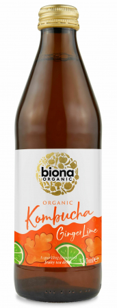 Produse - Kombucha cu ghimbir si lime bio 330ml Biona                                                         