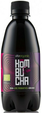 Produse - Kombucha cu trandafiri bio 330 ml Vita Organic