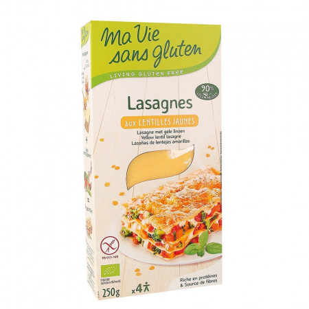 Produse - Lasagna din linte galbena - fara gluten 250g
