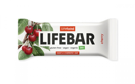 Produse - Lifebar baton cu cirese, raw, bio, 40g                                                              