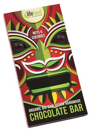 Produse - Lifefood ciocolata cu nuci si cirese raw eco 70g