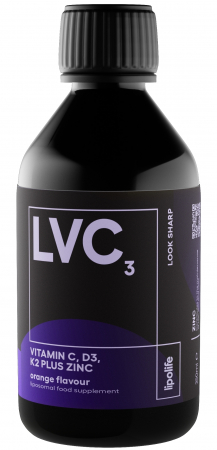 Produse - Lipolife LVC3 - Vitamina C, D3, K2 plus zinc, lipozomale 240ml                                      