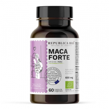 Suplimente alimentare - Maca Forte ecologica Republica BIO, 60 capsule