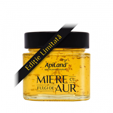 Dulciuri - Miere cu fulgi de aur, 30gr, Apiland