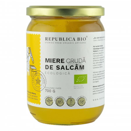 Unturi si creme tartinabile - Miere de Salcam ecologica cruda Republica BIO, 700 g