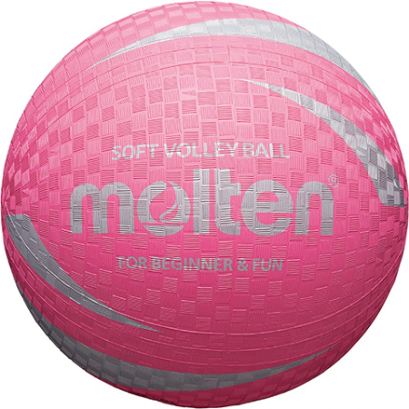 Sport - Minge volei soft Molten S2V1250-P, cauciuc, roz