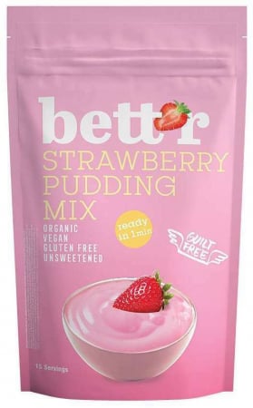 Produse - Mix pentru budinca cu capsuni bio 150g Bettr                                                        
