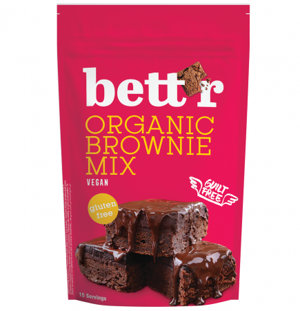 Produse - Mix pentru prajitura brownie fara gluten eco 400g Bettr                                             