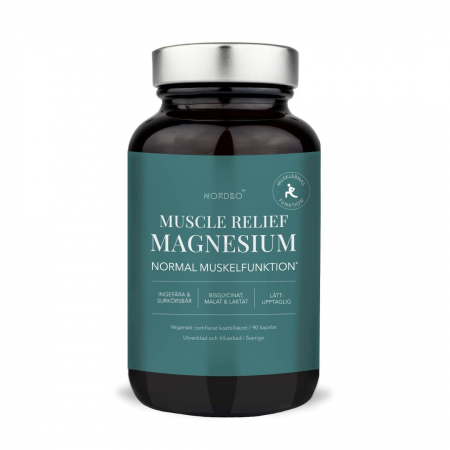 Dureri Musculare - Muscle Relief Magneziu, 90 capsule - Nordbo