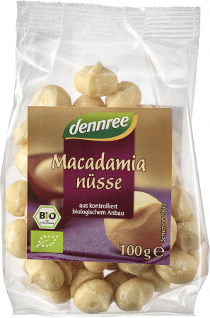 Produse - NUCI MACADAMIA BIO 100G DENNREE                                                                     
