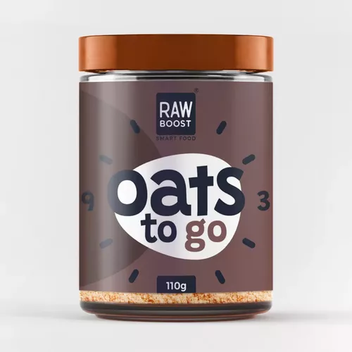 Emiliy recomanda - Oats To Go - Dark Chocolate ECO (Deliciu de ovăz cu semințe de chia, pudră de curmale și ciocolată neagră intensă) pentru iubitorii de ciocolată ,110g