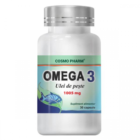 Facut in Romania - OMEGA 3 Ulei de Peste 1005mg, 30 capsule, Cosmo Pharm
