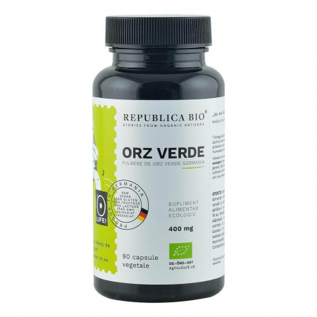 REDUCERI - Orz Verde Ecologic din Germania (400 mg) Republica BIO, 90 capsule (44,5 g)