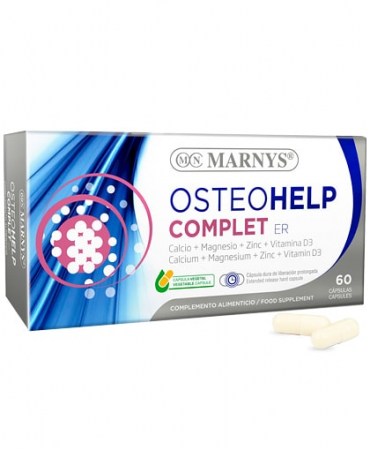 Dureri Musculare - Osteohelp Complet ER – Calciu + Magneziu + Zinc + Cupru + Mangan + Seleniu + Vitamina D3 – 60 Capsule cu Eliberare Prelungită