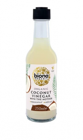 Produse - Otet de cocos nefiltrat, bio, 250ml, Biona                                                          