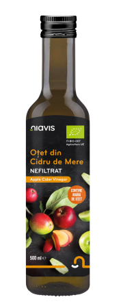 Otet din cidru de mere - Otet din Cidru de Mere Nefiltrat Ecologic/BIO 500ml