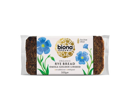 Produse - Paine integrala de secara cu seminte de in eco 500g Biona                                           