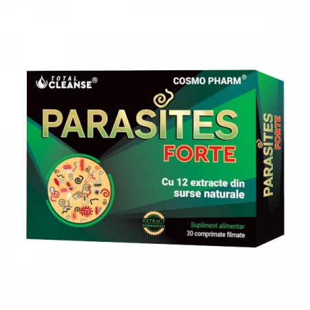 Produse - Parasites Forte Total Cleanse – Pentru Paraziti Intestinali si Viermi, Cosmo Pharm