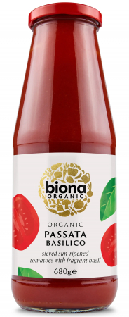 Produse - Pasatta cu busuioc bio 680g Biona                                                                   