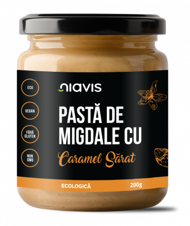 Produse Alimentare - Pasta de Migdale cu Caramel Sarat Ecologica/BIO 200g