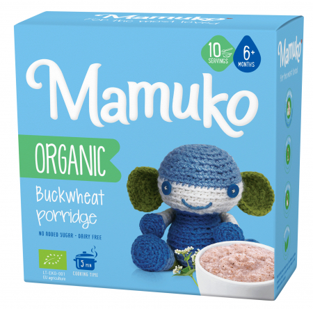 Produse - Porridge din hrisca bio, 6+ luni, 200g Mamuko                                                       