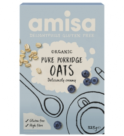 Alimente - Porridge din ovaz fara gluten eco 325g AMISA                                                        
