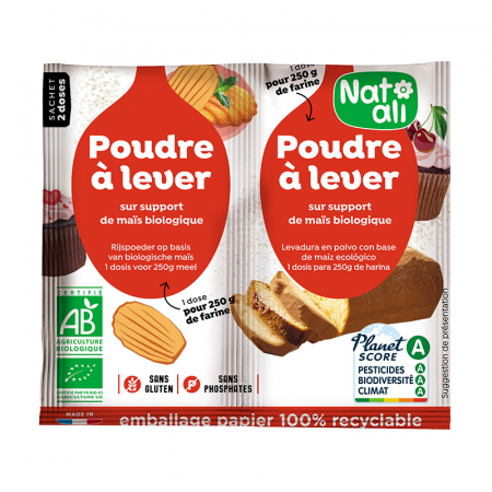 Produse - Praf de copt, bio, 2x 7g, Nat-ali                                                                   