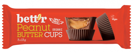 Produse - Praline cu crema de arahide bio 3x13g Bettr                                                         