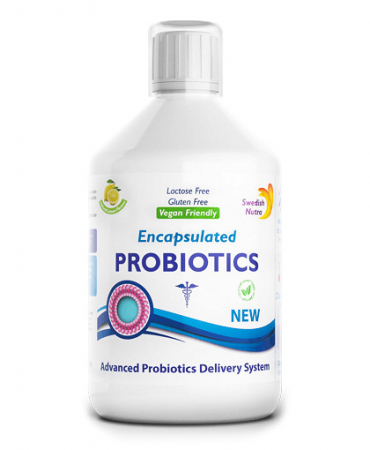 Imunitate - Probiotic Lichid – Bifidobacterium lactis + Vitamina C + L-glutamină – Produs Vegan – Sticlă cu 500 ml, Swedish Nutra