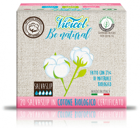 Cosmetice - Protej slip ultra subtire din bumbac bio, hipoalergenic (20 buc) - VIVICOT Be Natural