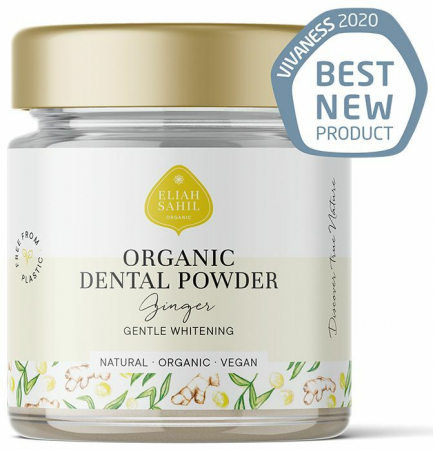 Produse - Pudra cu ghimbir pentru curatarea si albirea dintilor bio 45g Eliah Sahil                           
