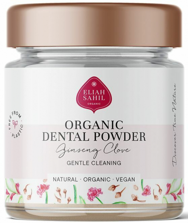 Produse - Pudra cu ginseng si cuisoare pentru curatarea dintilor bio 60g Eliah Sahi                           