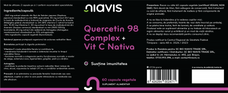 Quercetin 98 Complex + Vit C Nativa 60 cps [1]