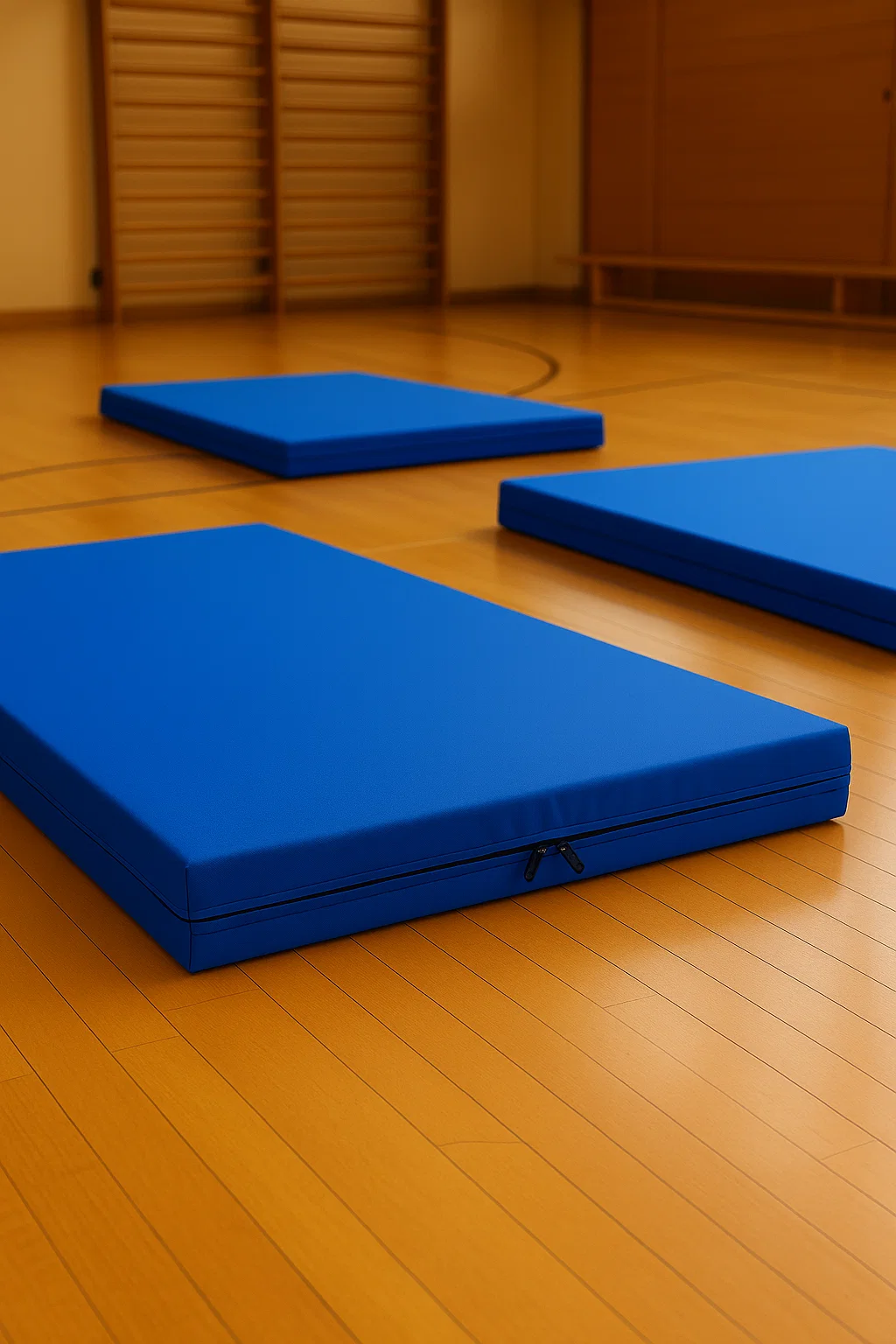 Produse - Saltea sport FlexiCore 200x100 cm, pentru exerciții la sol, de culoare Albastra