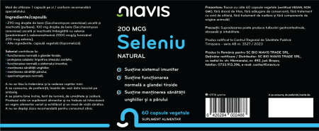 Seleniu Natural 200mcg 60 cps [1]