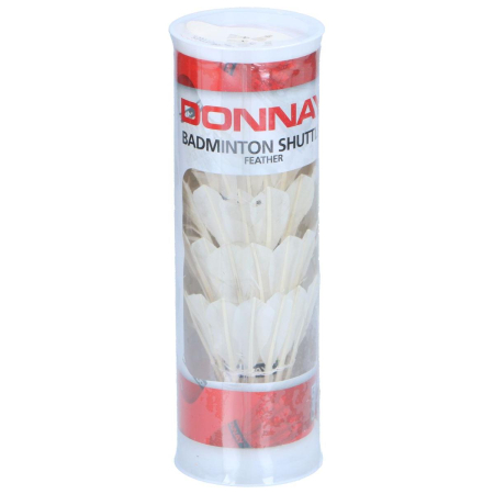 Sport - Set 5 fluturasi badminton din pene de gasca DONNAY