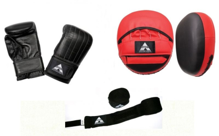 Sport - Set antrenament box: manusi + bandaje + palmare