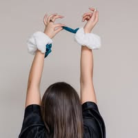 Ingrijire par - Set de 2 Manșete Textile pentru Demachiere și Curățarea Tenului – Fără Picături pe Mâini