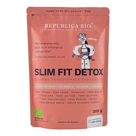 Zero Risipa - Slim Fit Detox, pulbere functionala ecologica Republica BIO, 200 g