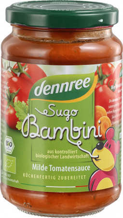 Produse - Sos de rosii pentru copii Sugo Bambini bio 350g Dennree                                             