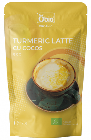 Produse - Turmeric latte cu cocos bio 125g, Obio