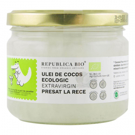 Produse Alimentare - Ulei de cocos Republica BIO 280 ml, extravirgin, presat la rece, bio