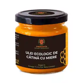 Sanatate si bunastare - Ulei ecologic de catina cu miere 220 g, Energovita