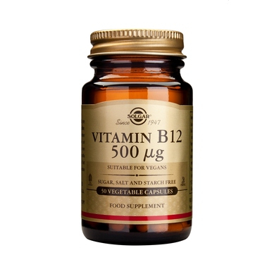 Suplimente - Vitamina B12 (cianocobalamină) 500 µg - 50 capsule vegetale