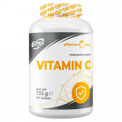 Performanta si Fitness - Vitamina C 1000 mg, 90 tab, 6PAK NUTRITION