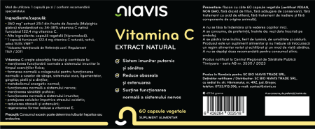 Vitamina C Extract Natural 60 cps [1]