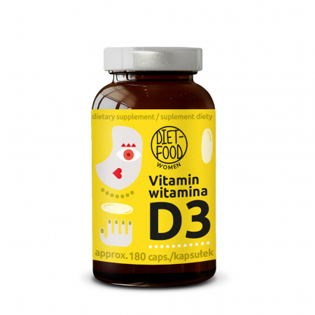Produse - Vitamina D3 2850 UI - supliment alimentar 180 cps Diet-Food